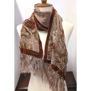 Oscar de la Renta Vintage Long Scarf 54" Length
